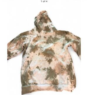 Talentless Camouflage Colored Heavyweight Tie Dye Hoodie -size Large